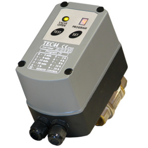 TEC-44 et motoriseret kugleventildræn som ikke kan tilstoppes.